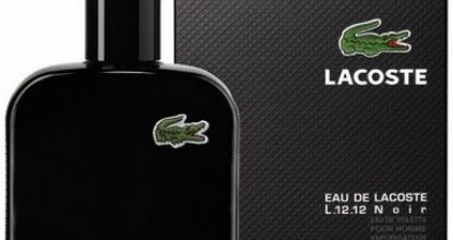 Духи Noir — EAU DE LACOSTE L.12.12 в чёрном стекле
